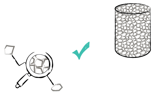 Graphic depicting asphalt mix design