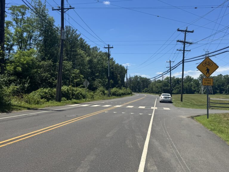 Johnson Trolley Trail crossing at Denow Road